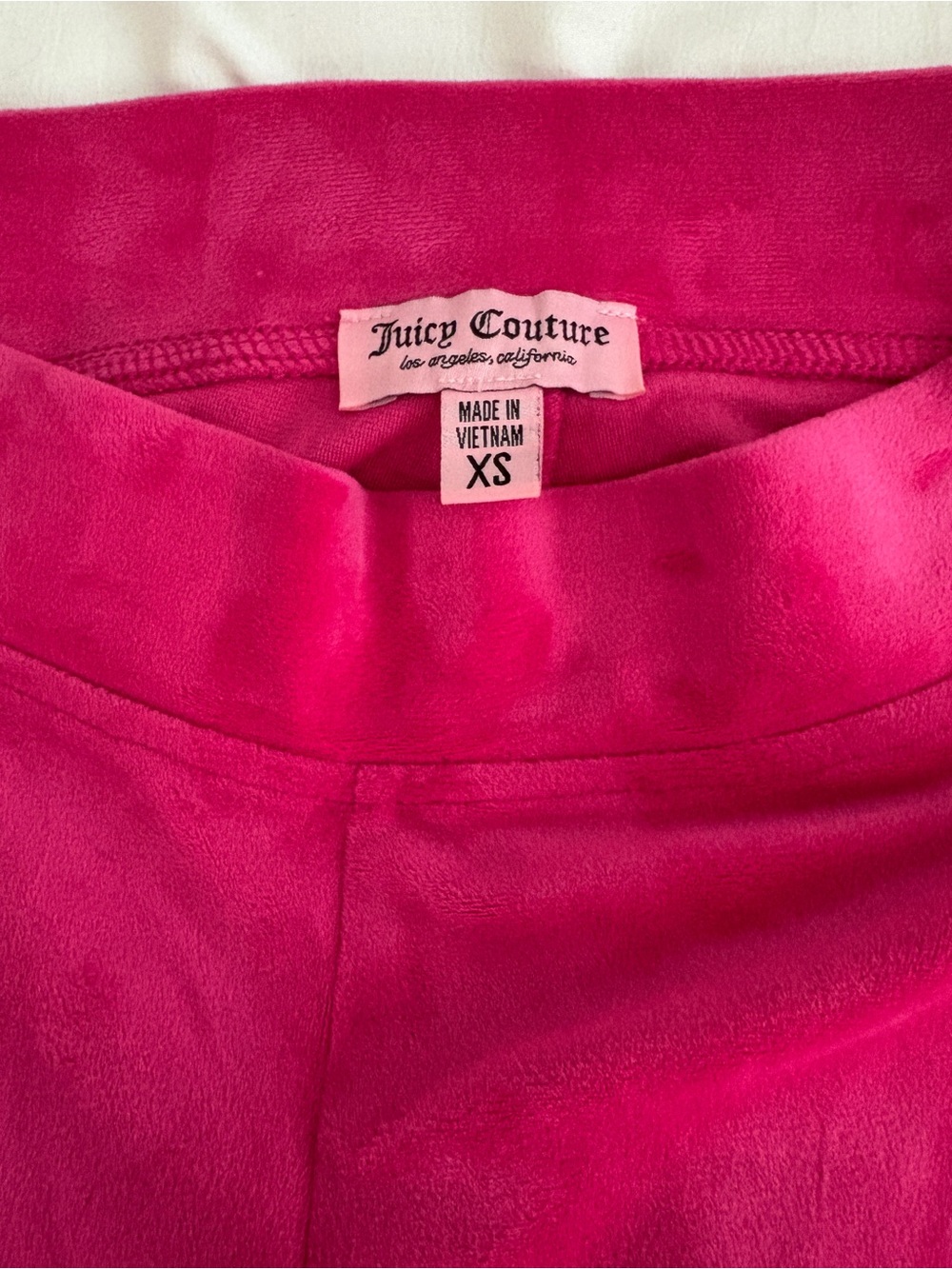 Juicy Couture Hot Pink Velour Y2K Bedazzled Zip Hoodie & Pants Set | M/XS - Picture 8 of 9